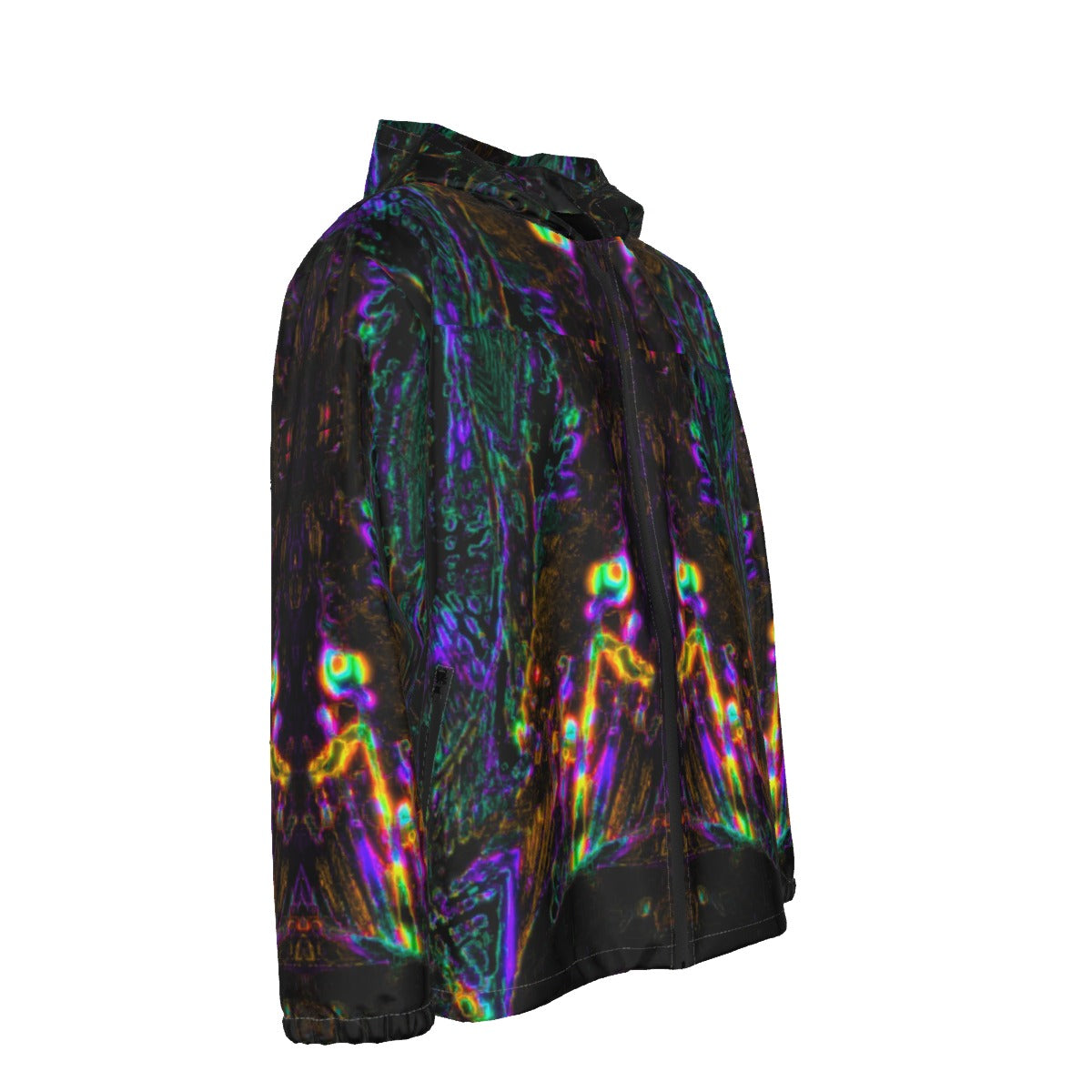 Color High Men's Hooded Zipper Windproof Jacket - Color High Hooded Jacket