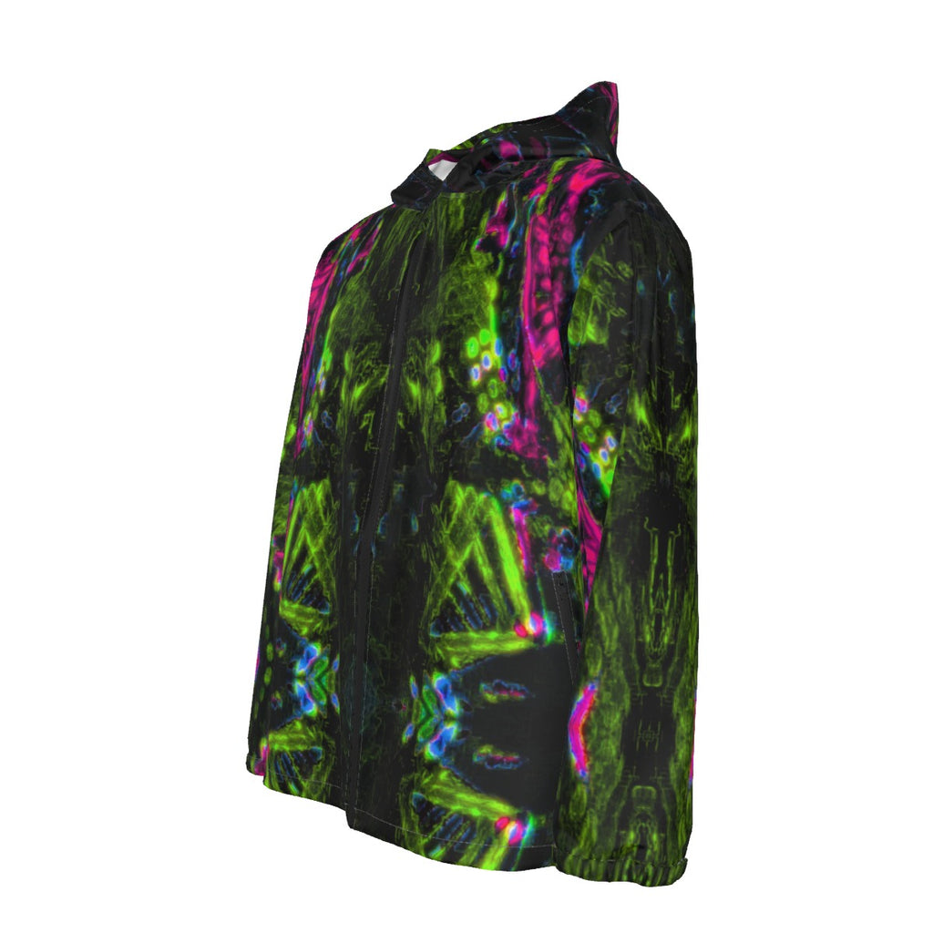 Color High Men's Hooded Zipper Windproof Jacket - Color High Hooded Jacket