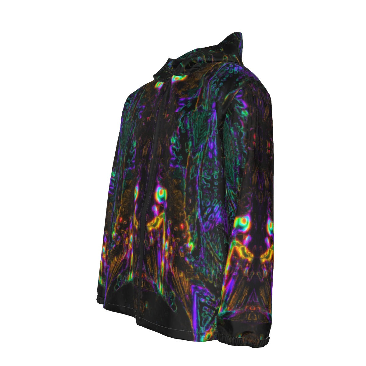 Color High Men's Hooded Zipper Windproof Jacket - Color High Hooded Jacket