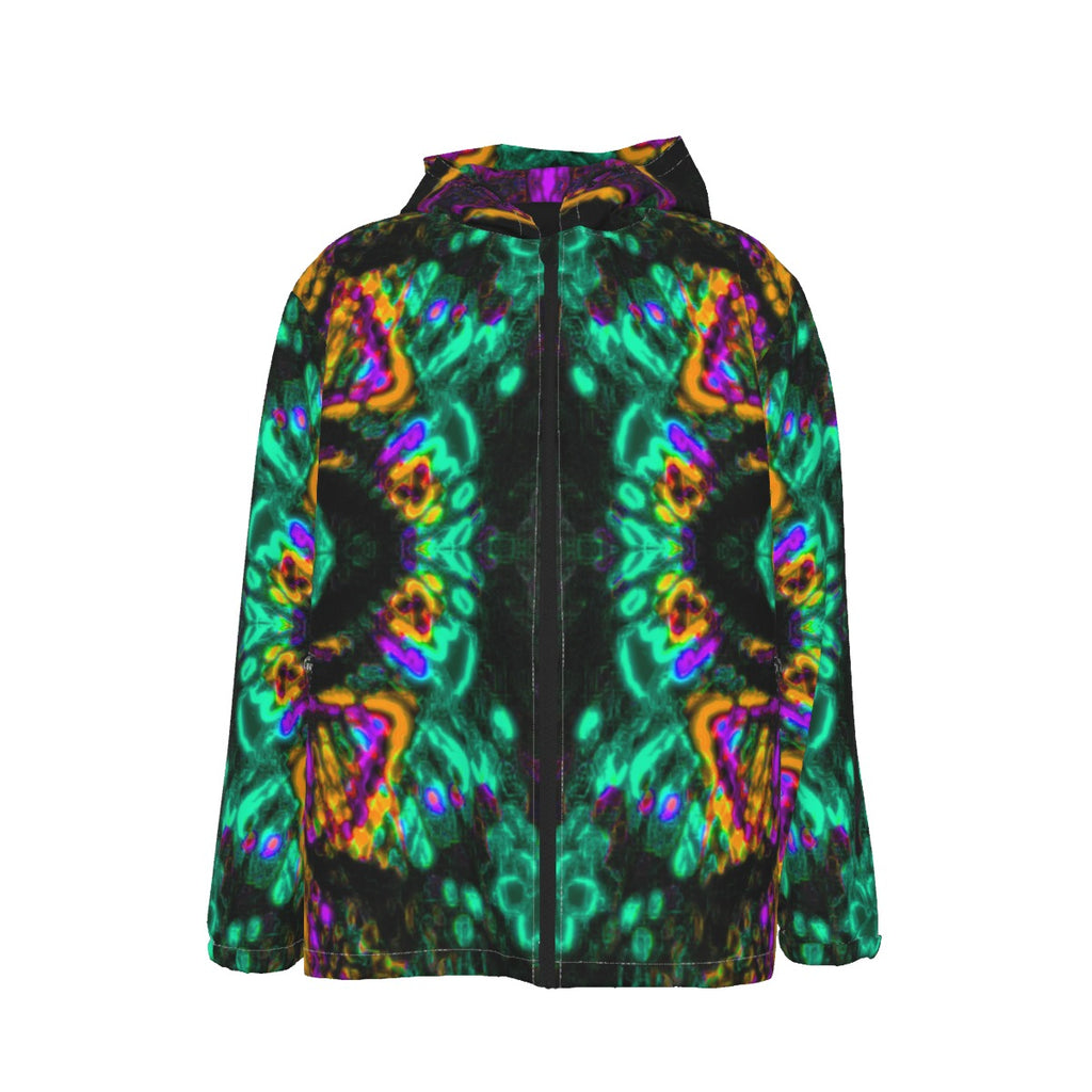 Color High Men's Hooded Zipper Windproof Jacket - Color High Hooded Jacket