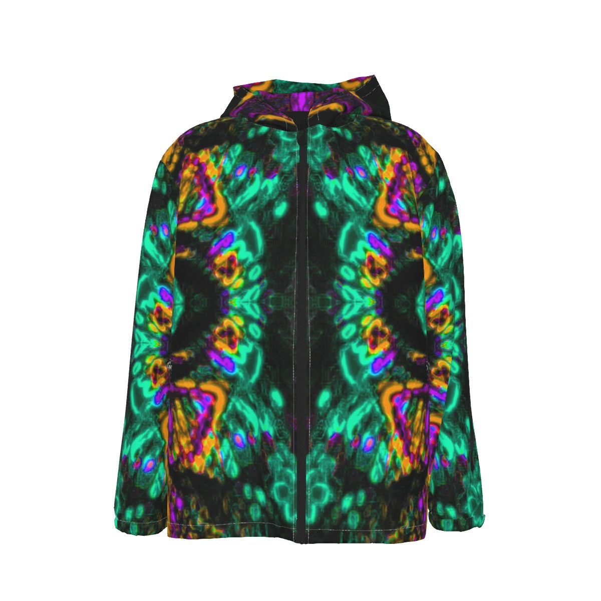 Color High Men's Hooded Zipper Windproof Jacket - Color High Hooded Jacket