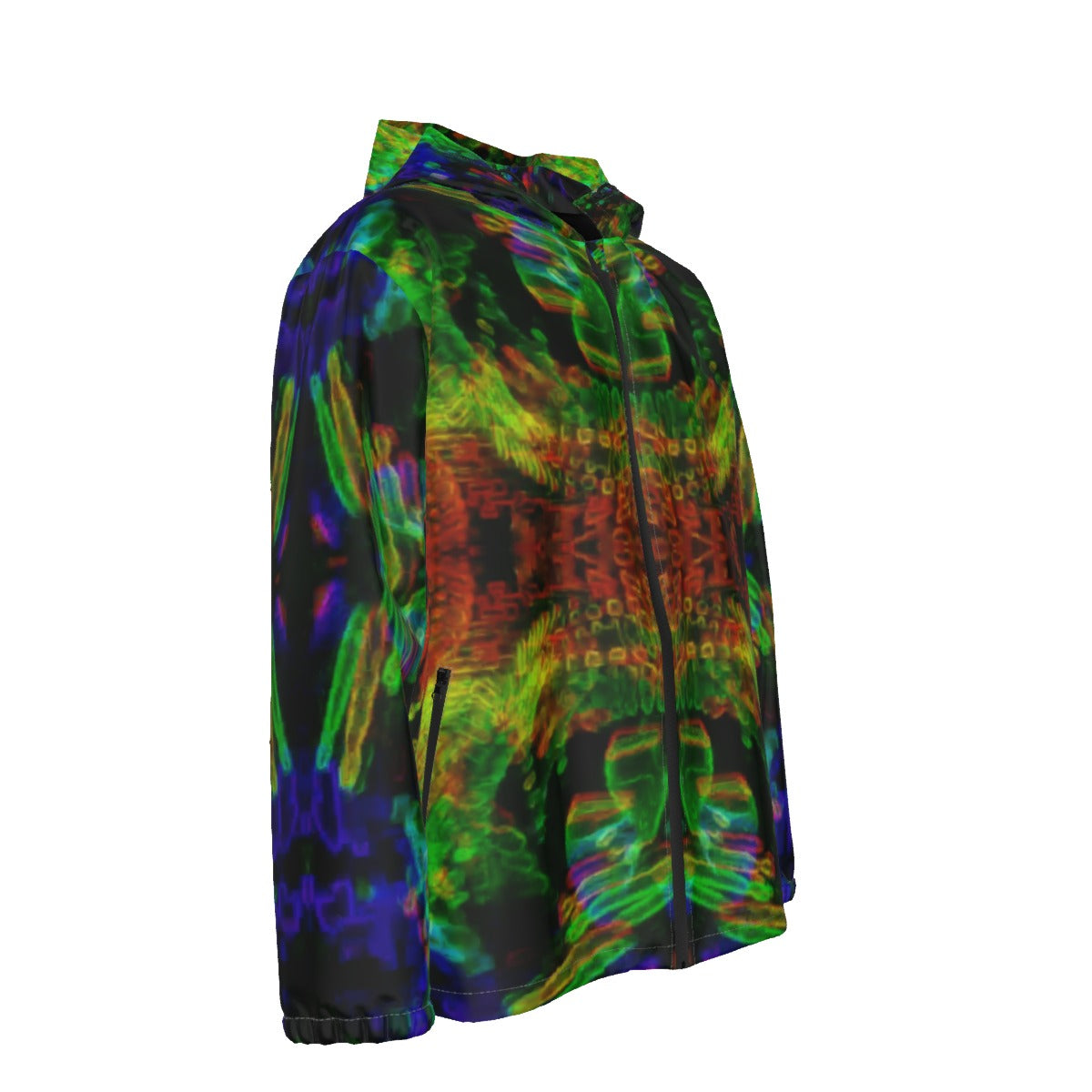 Color High Men's Hooded Zipper Windproof Jacket - Color High Hooded Jacket