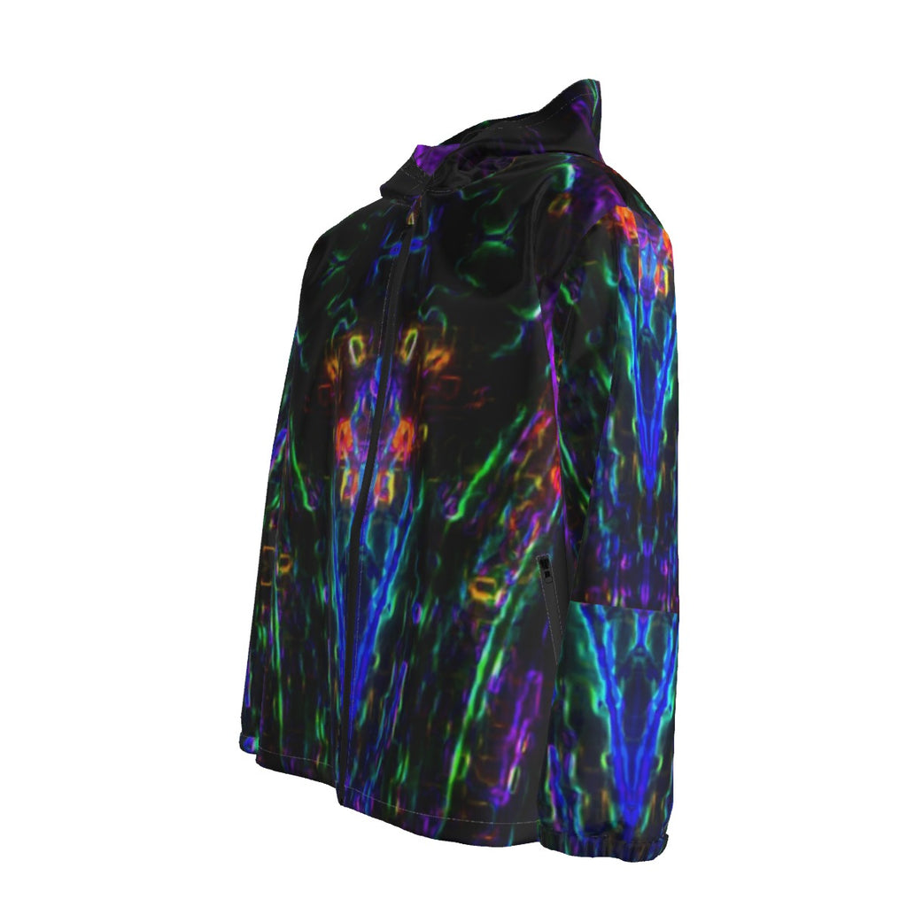 Color High Men's Hooded Zipper Windproof Jacket - Color High Hooded Jacket