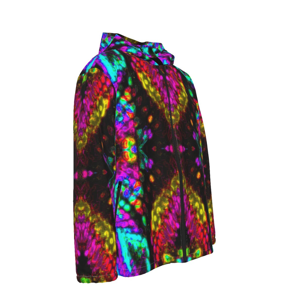 Color High Men's Hooded Zipper Windproof Jacket - Color High Hooded Jacket