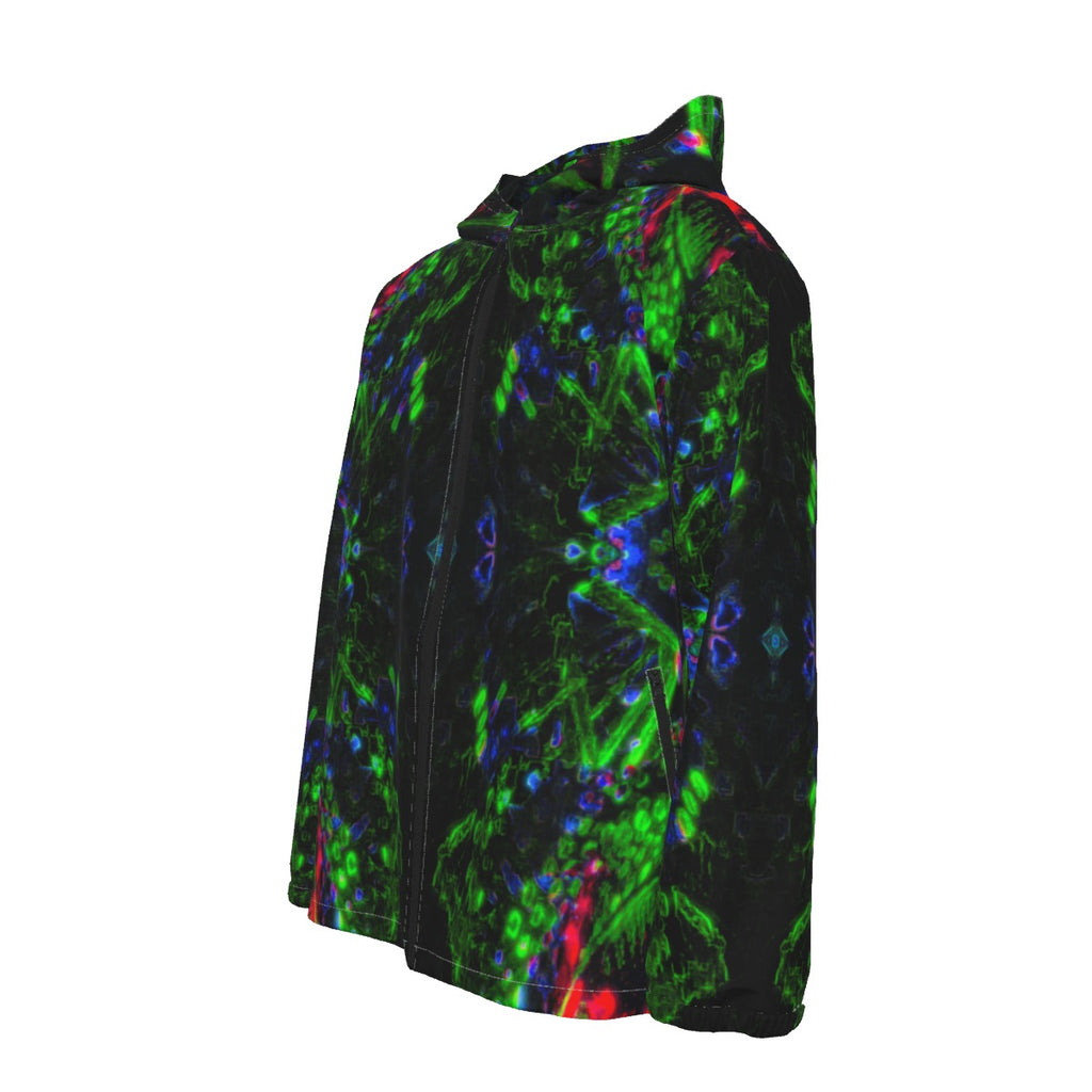 Color High Men's Hooded Zipper Windproof Jacket - Color High Hooded Jacket