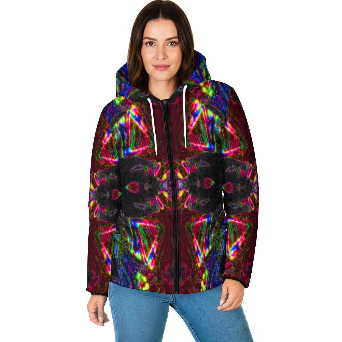 Color High Fashion — Unisex Warm Hooded Jacket - Color High Hooded Jacket