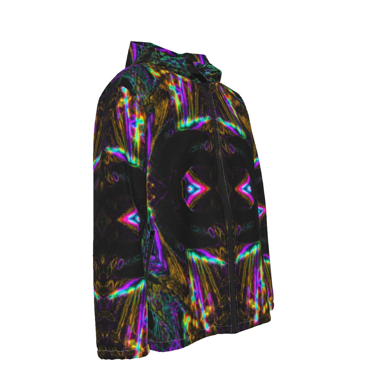 Color High Men's Hooded Zipper Windproof Jacket - Color High Hooded Jacket