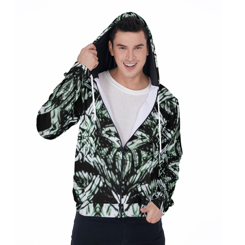 Color High Micro Fleece — Men's Micro Fleece Zip-Up Hoodie - Color High Hooded Jacket
