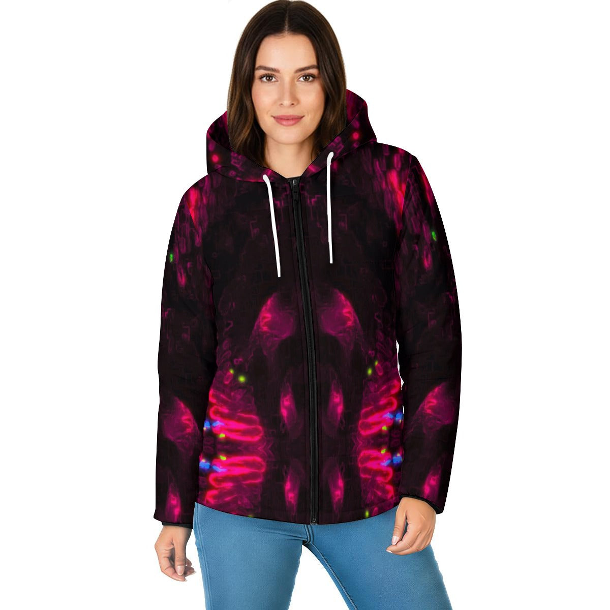 Color High Bloodfang — Unisex Warm Hooded Jacket - Color High Hooded Jacket