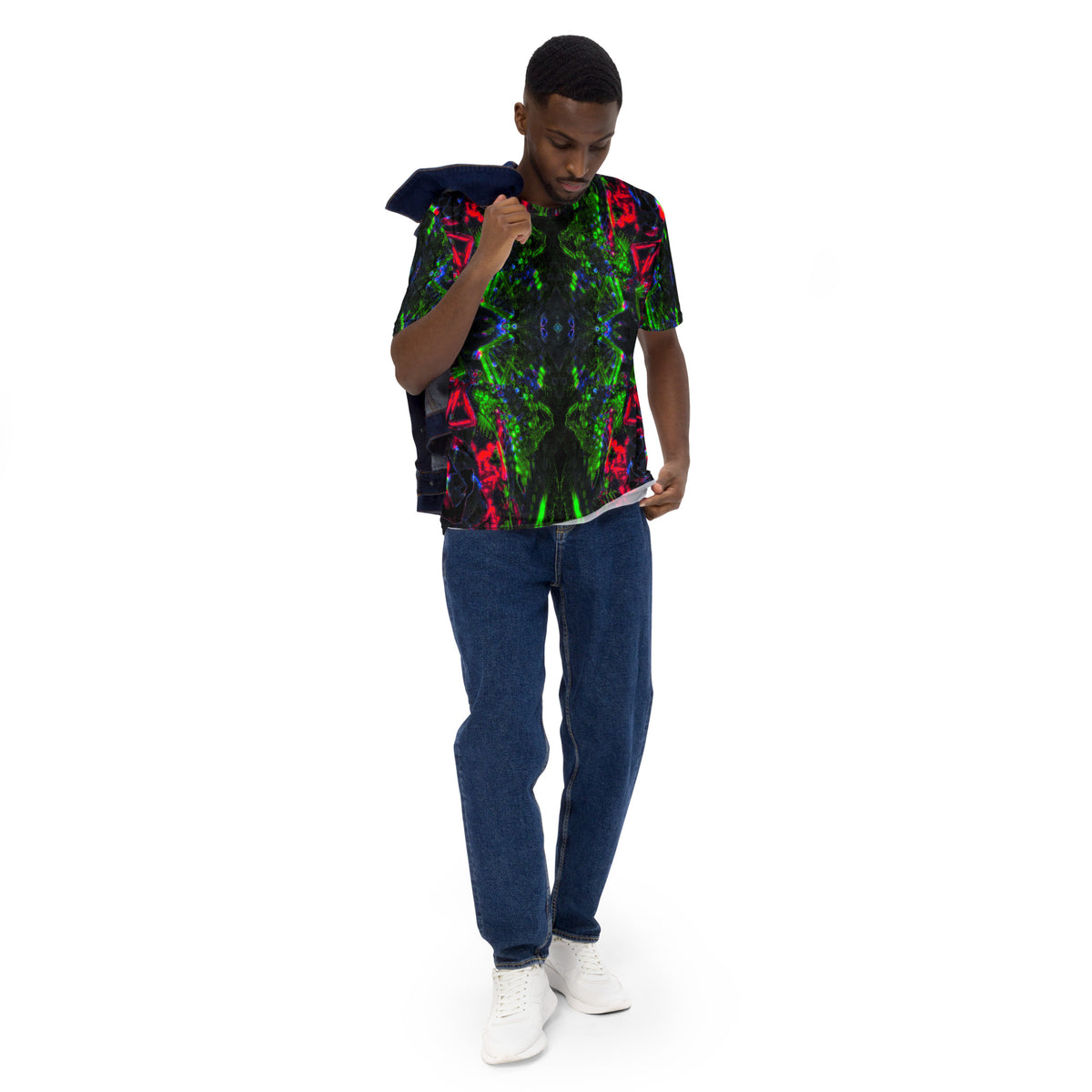 Color High X8 Kaleidoscope All-Over Print Men's T-Shirt - Color High Hooded Jacket
