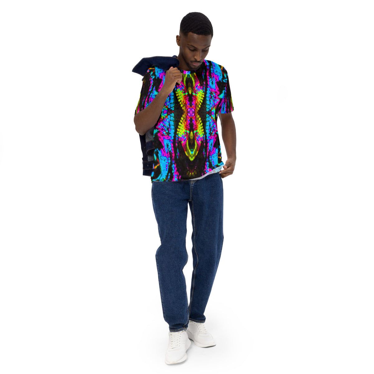 Color High X13 Kaleidoscope All-Over Print Men's T-Shirt - Color High Hooded Jacket