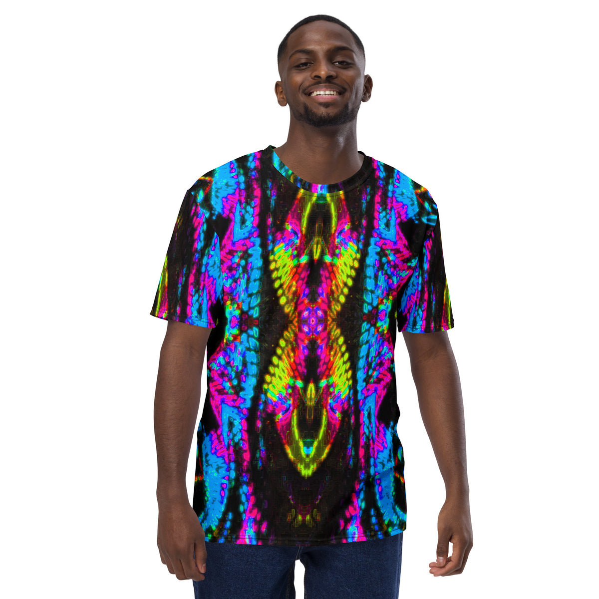 Color High X13 Kaleidoscope All-Over Print Men's T-Shirt - Color High Hooded Jacket
