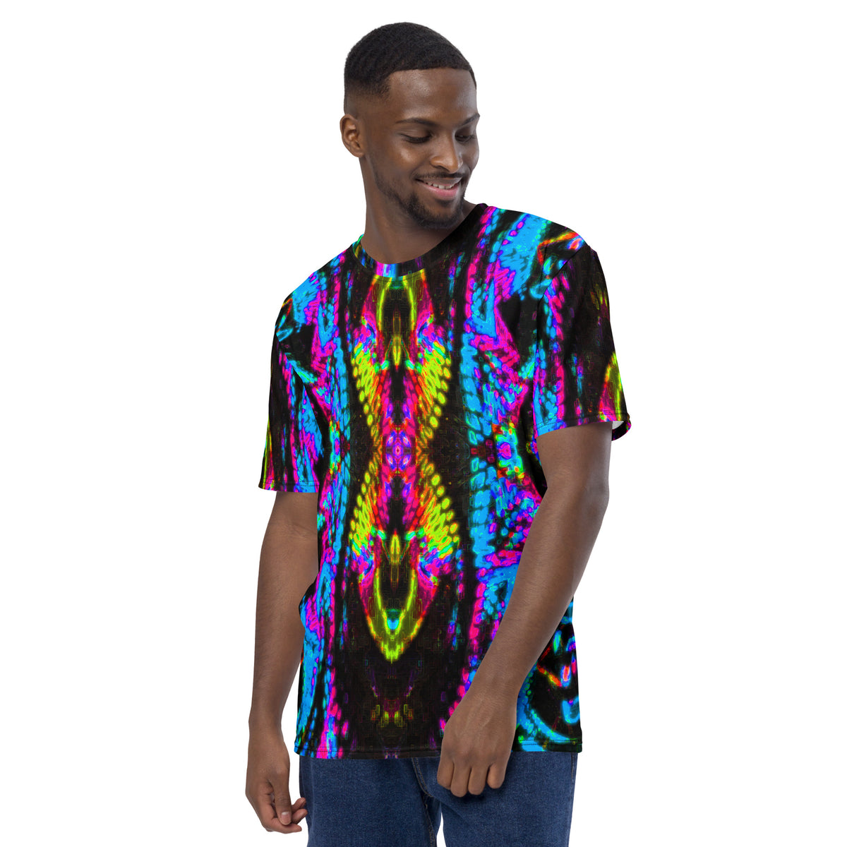 Color High X13 Kaleidoscope All-Over Print Men's T-Shirt - Color High Hooded Jacket