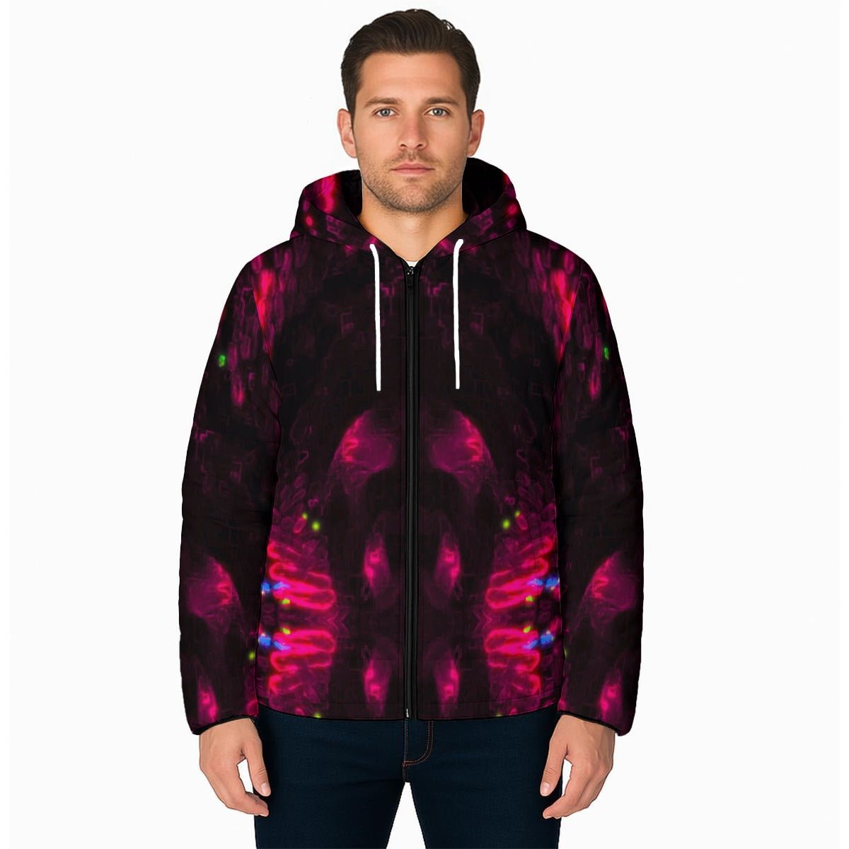 Color High Bloodfang — Unisex Warm Hooded Jacket - Color High Hooded Jacket