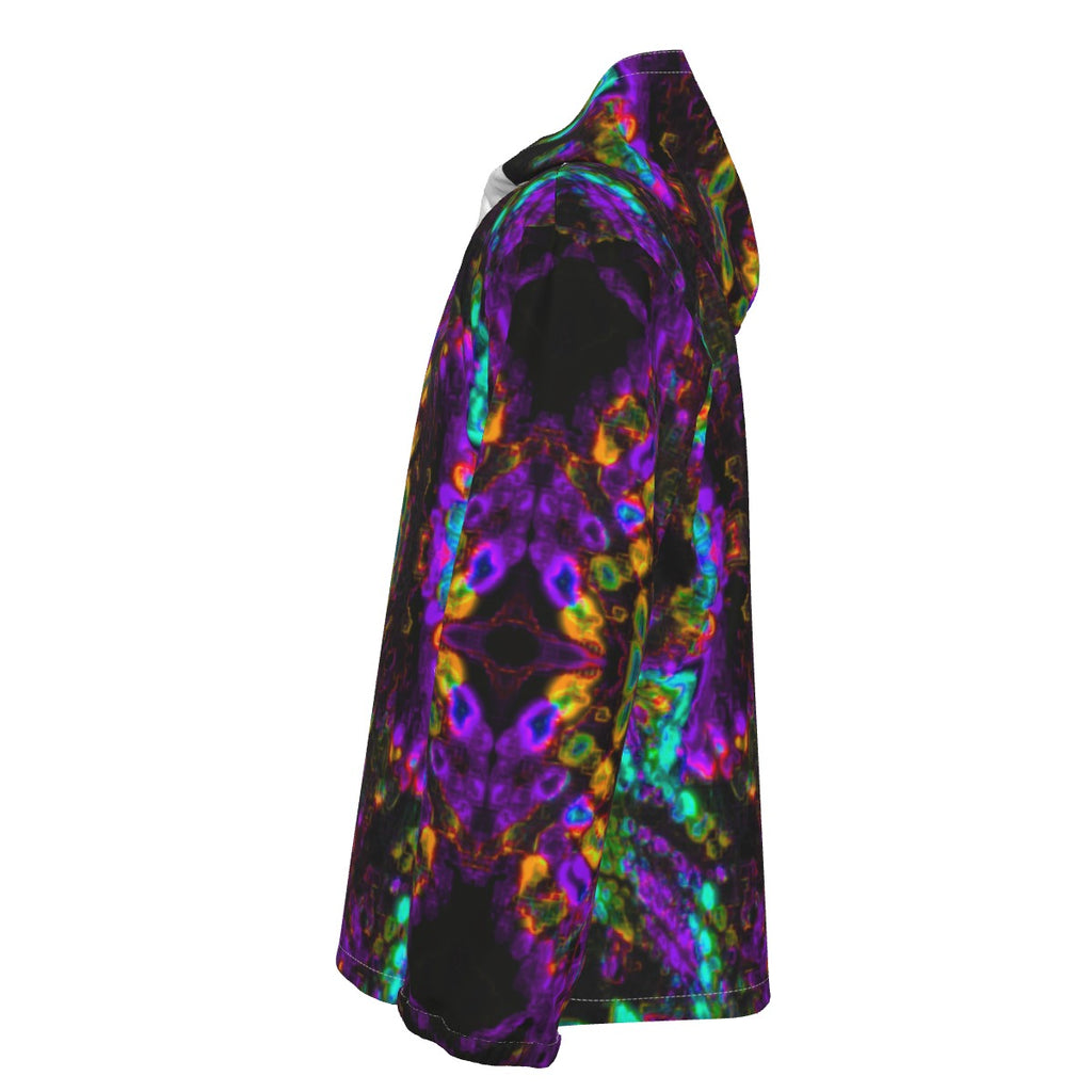 Color High Men's Hooded Zipper Windproof Jacket - Color High Hooded Jacket