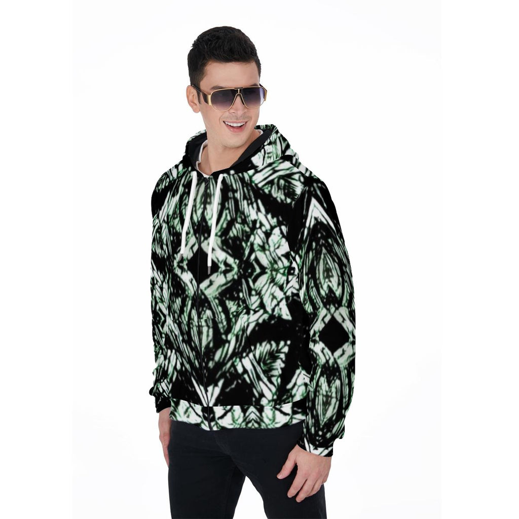 Color High Zip Up Hoodie With Pocket - Color High Hooded Jacket