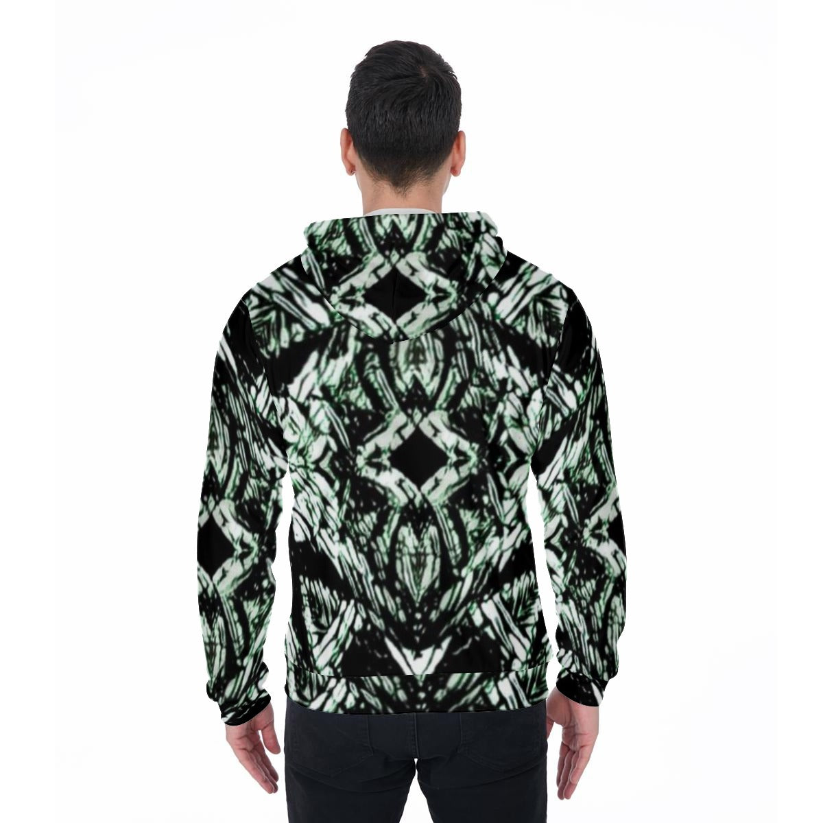 Color High Zip Up Hoodie With Pocket - Color High Hooded Jacket