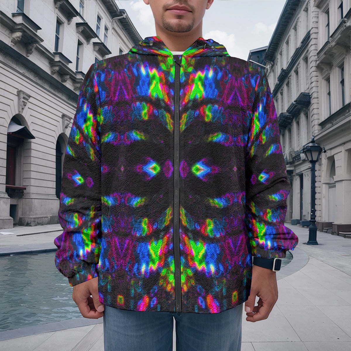 Color High Men's Casual Zipper Jacket - Color High Hooded Jacket